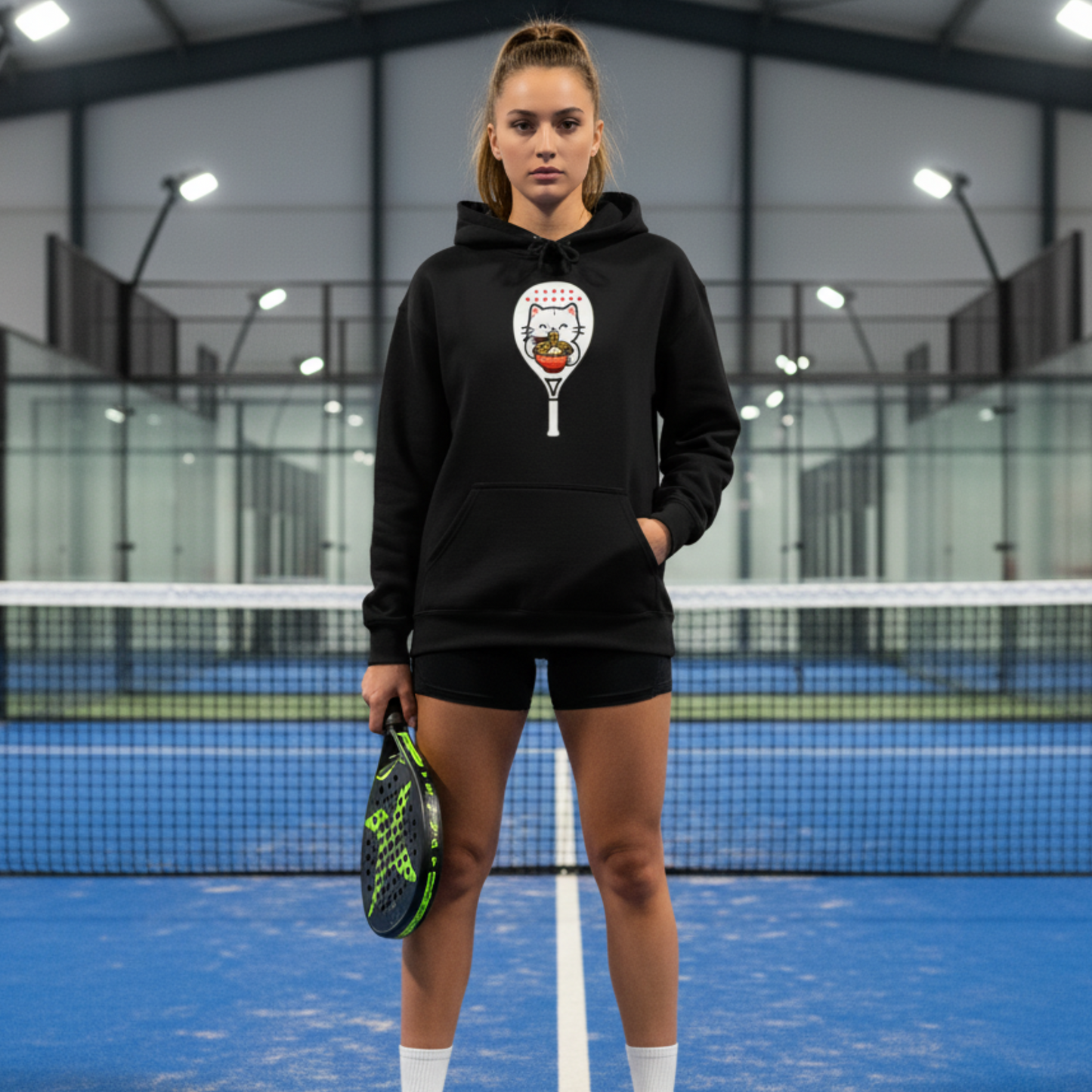 Cat Ramen Padel Hoodie